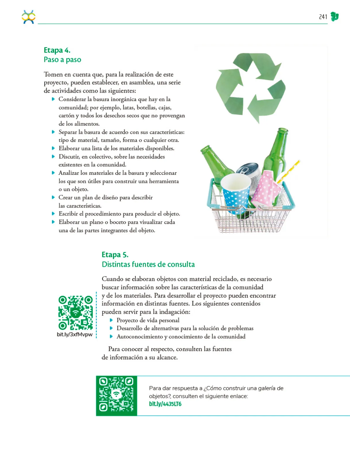 Página 242 de Colección Sk´asolil. Nuestro libro de Proyectos.  Tomo III.  Libro de Educación Telesecundaria Grado 2°  Ciclo Escolar 2025 - 2026