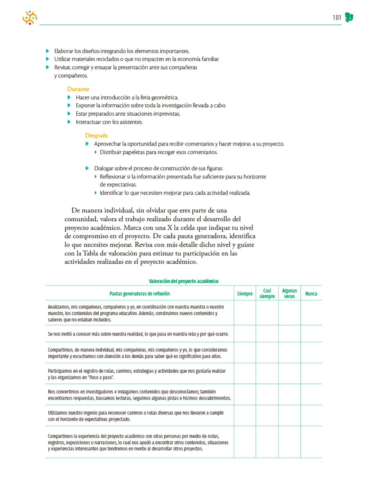 Miniatura página 102 de Colección Sk´asolil. Nuestro libro de Proyectos.  Tomo III.  Libro de Educación Telesecundaria Grado 2°  Ciclo Escolar 2025 - 2026