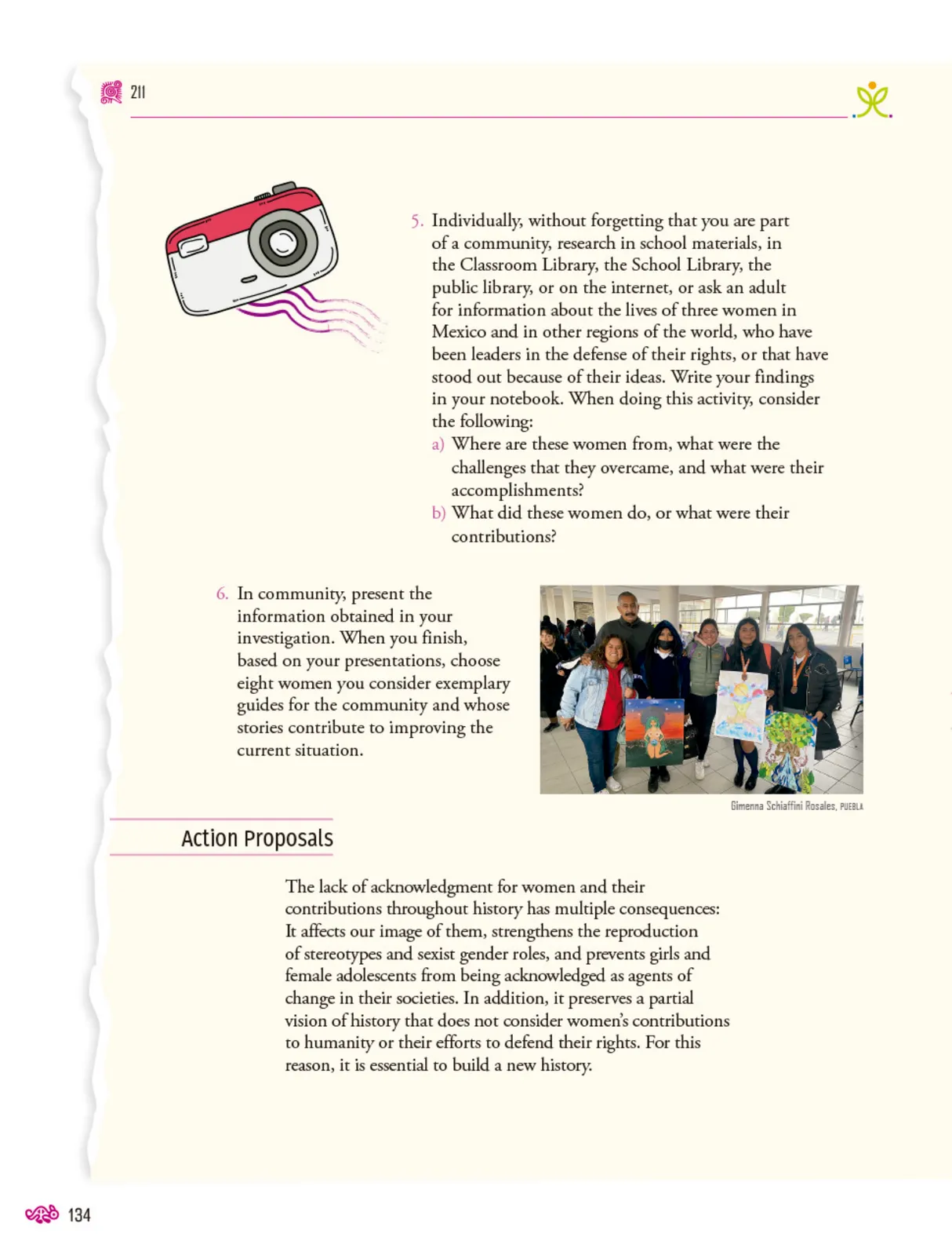 Página 135 de Uérakua anapu uantakua. Projects and Readings Libro de Educación Secundaria Grado 1° Ciclo Escolar 2025 - 2026