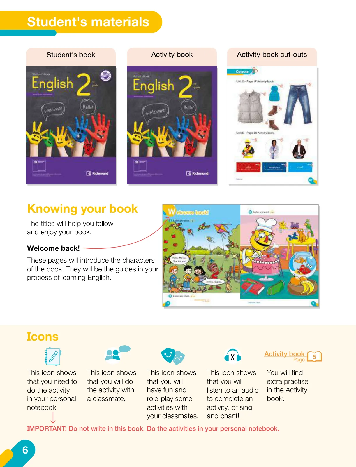 Página 8 de Inglés – Segundo Básico | Texto del Estudiante MINEDUC – Descargar PDF · 2024
