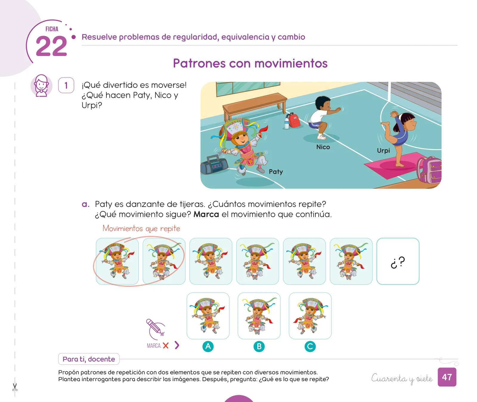 Miniatura página 49 de Cuadernillo de Matemática 1, primer grado de Primaria · 2023
