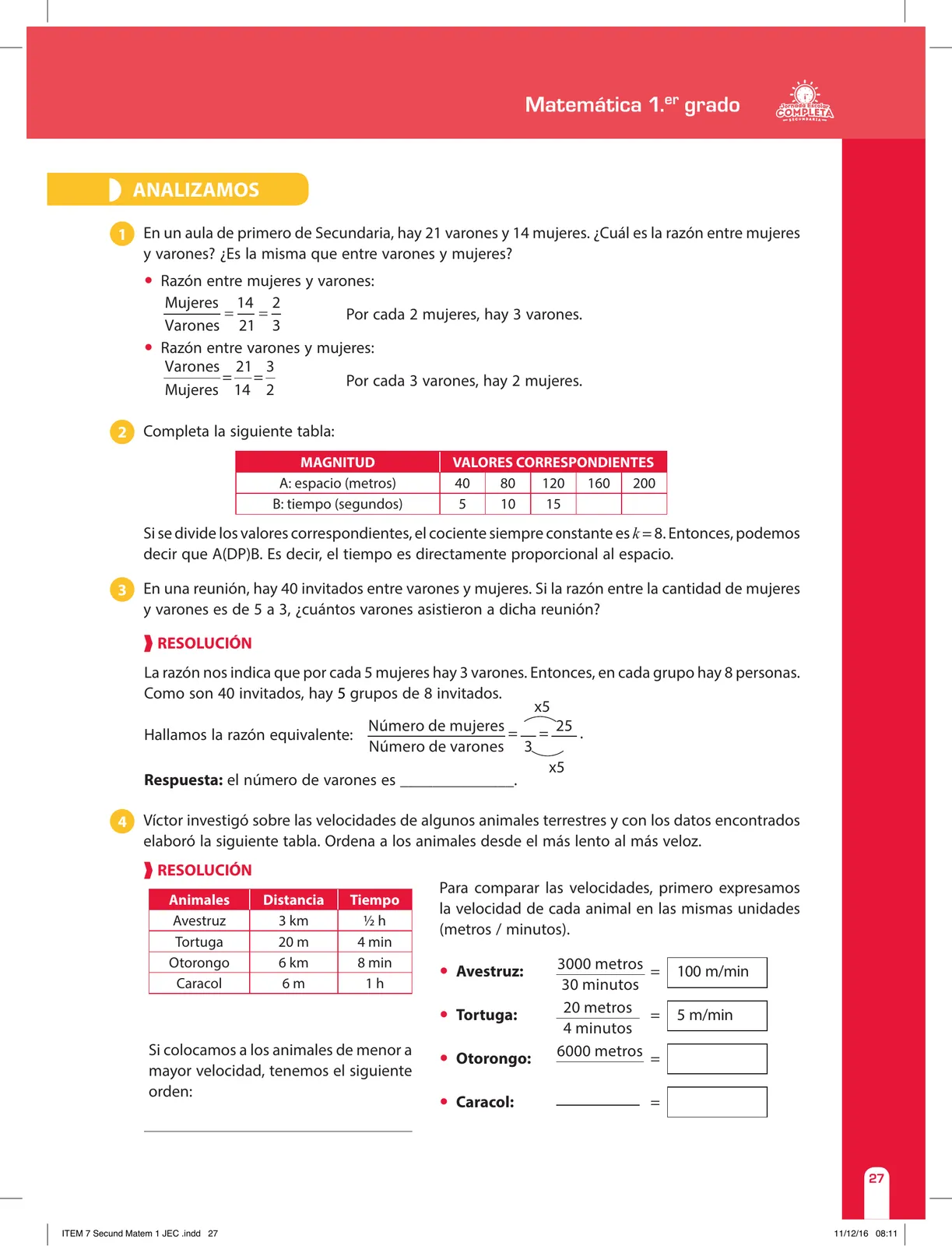 Miniatura página 27 de Matemática 1 : cuaderno de reforzamiento pedagógico - JEC · 2016
