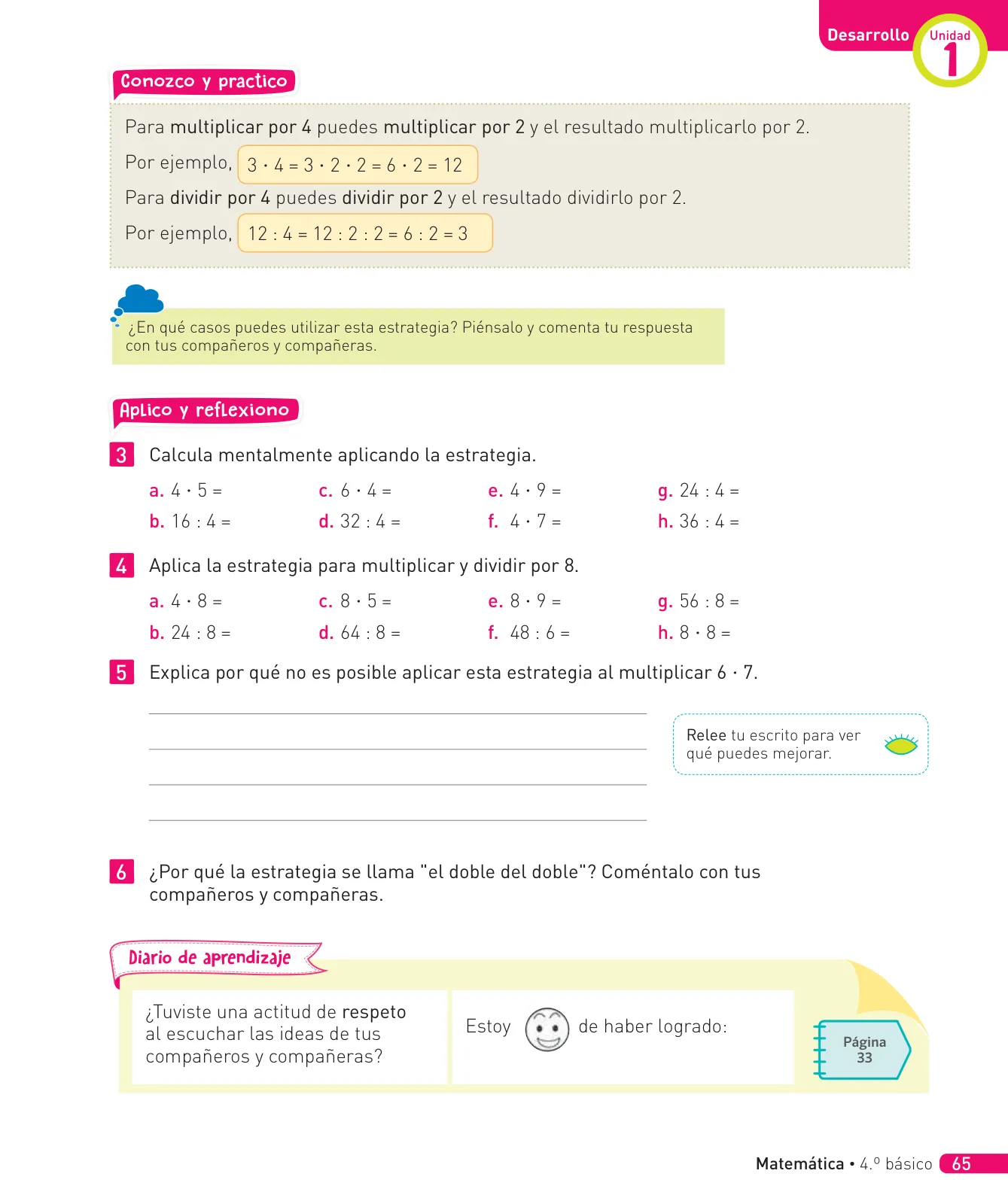 Página 138 de Matemática – Cuarto Básico | Texto del Estudiante MINEDUC – Descargar PDF · 2024