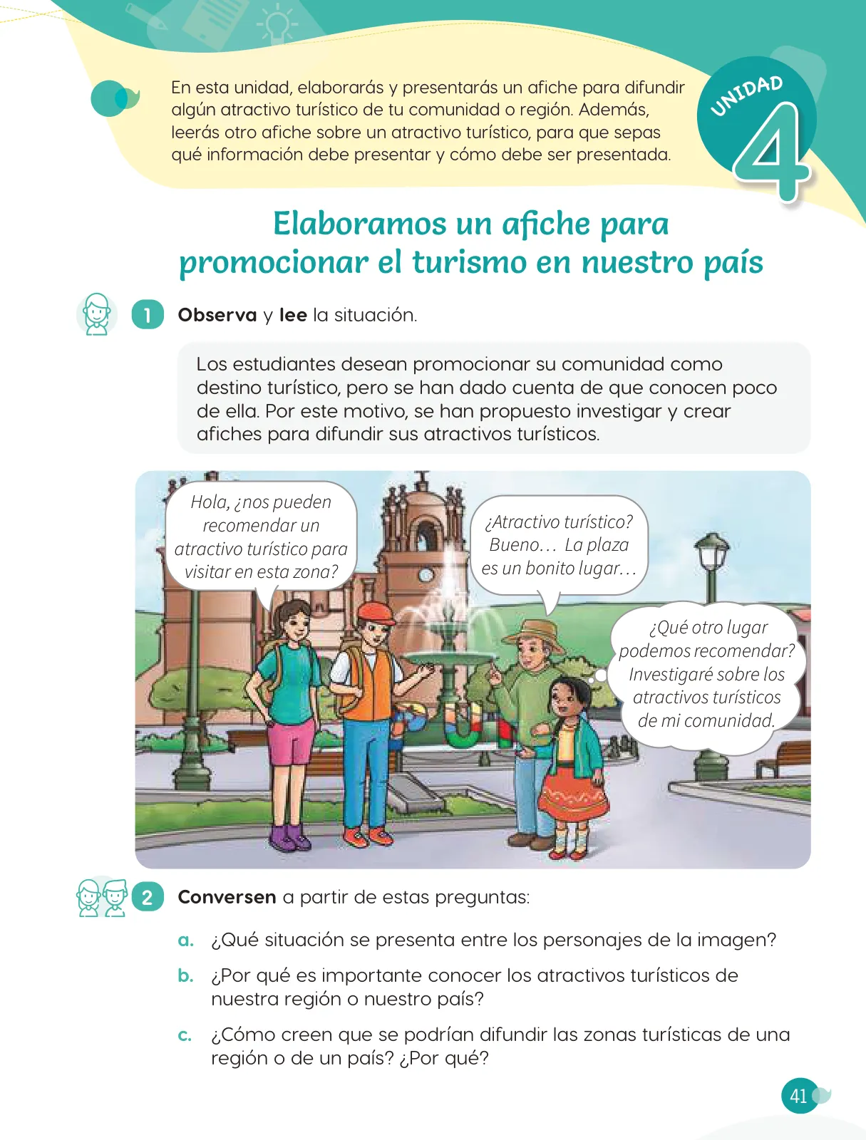 Página 43 de Cuadernillo de Comunicación 4. Cuarto grado de Primaria · 2024