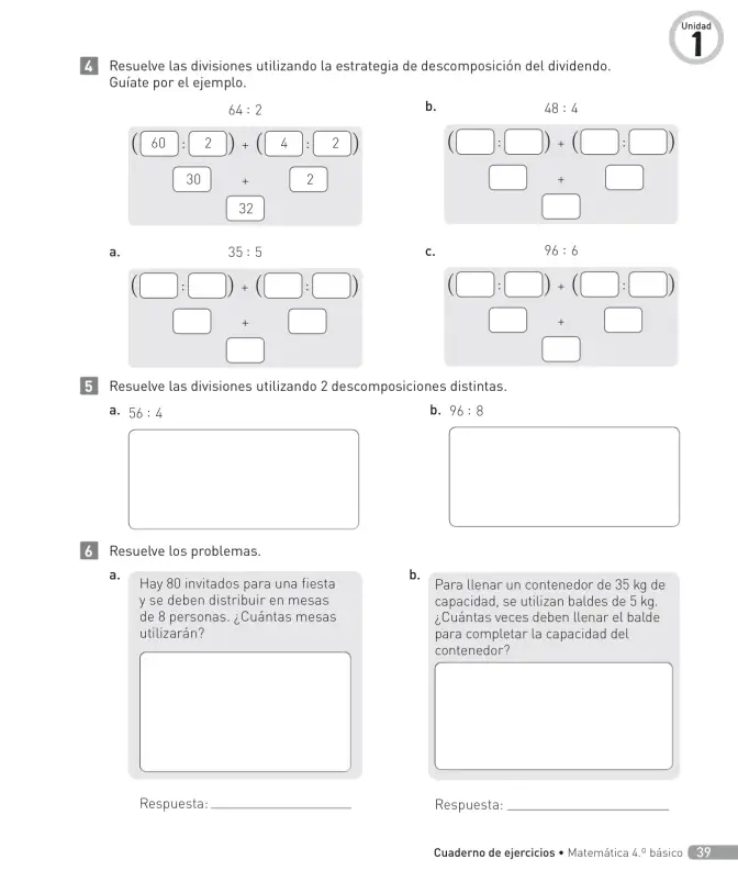 Página 40 de Matemática – Cuarto Básico | Texto del Estudiante MINEDUC – Descargar PDF · 2024