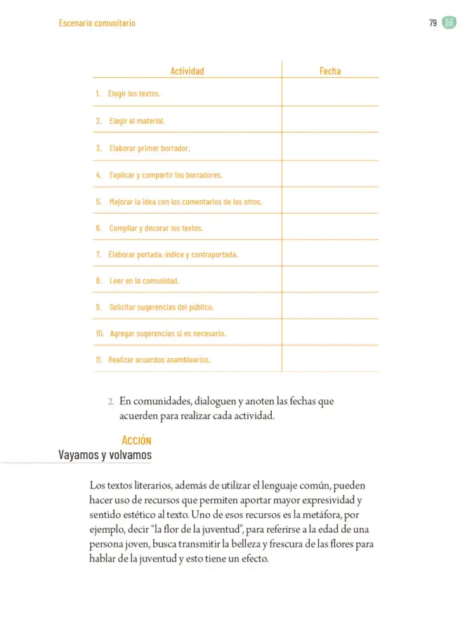 Página 82 de Proyectos Comunitarios. Libro de Educación Primaria Grado 6° Ciclo Escolar 2025 - 2026