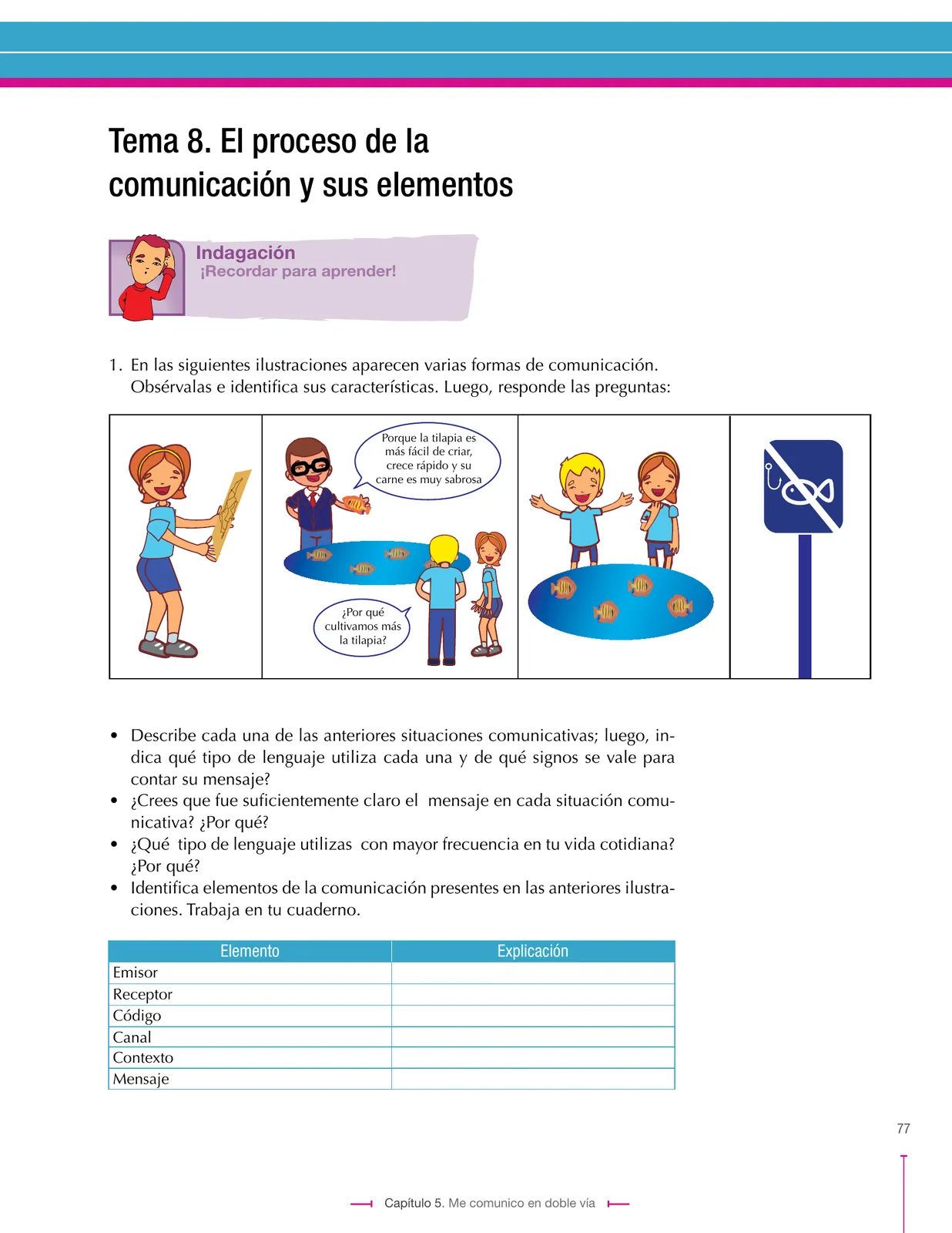 Página 77 de Lenguaje 8° · Secundaria Activa