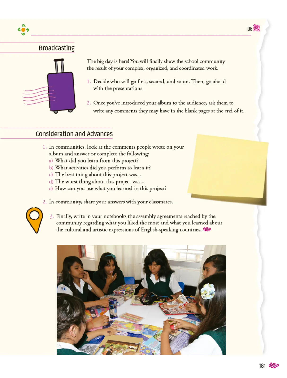 Página 182 de Uérakua anapu uantakua. Projects and Readings  Libro de Educación Secundaria Grado 1°  Ciclo Escolar 2025 - 2026