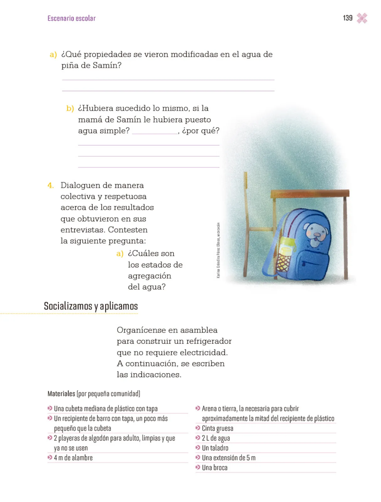 Página 142 de Proyectos Escolares.   Libro de Educación Primaria Grado 3°  Ciclo Escolar 2025 - 2026