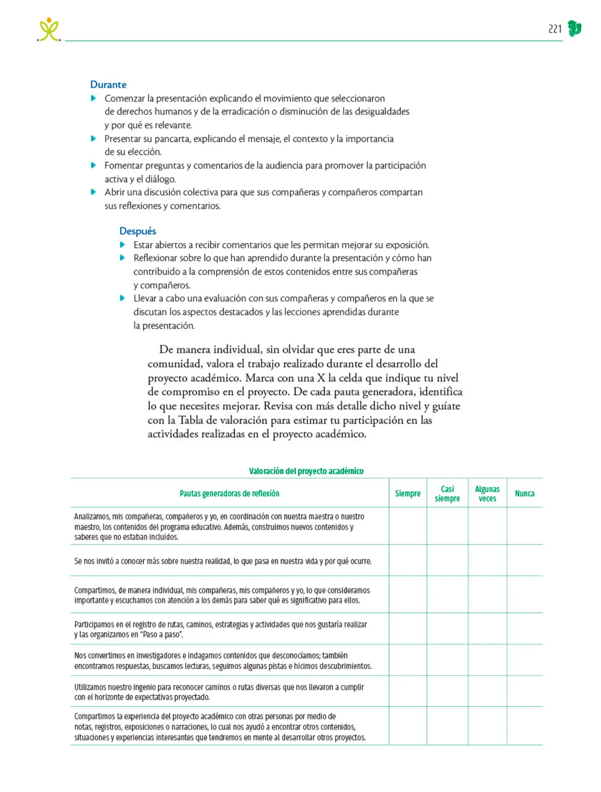Miniatura página 222 de Colección Nanahuatzin. Nuestro libro de Proyectos.  Tomo III.  Libro de Educación Telesecundaria Grado 3°  Ciclo Escolar 2025 - 2026