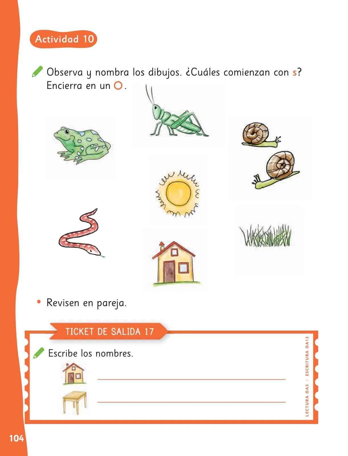 Página 107 de Lenguaje y Comunicación – Primero Básico | Texto del Estudiante MINEDUC – Descargar PDF · 2024