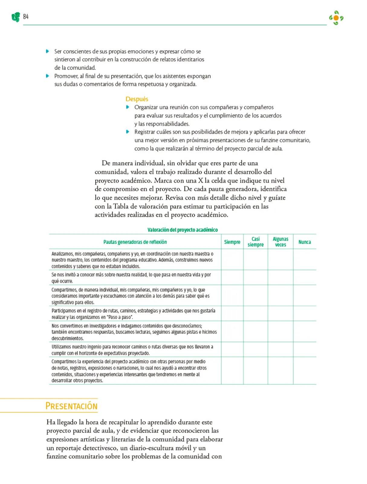 Página 85 de Colección Sk´asolil. Nuestro libro de Proyectos. Tomo II. Libro de Educación Telesecundaria Grado 2° Ciclo Escolar 2025 - 2026
