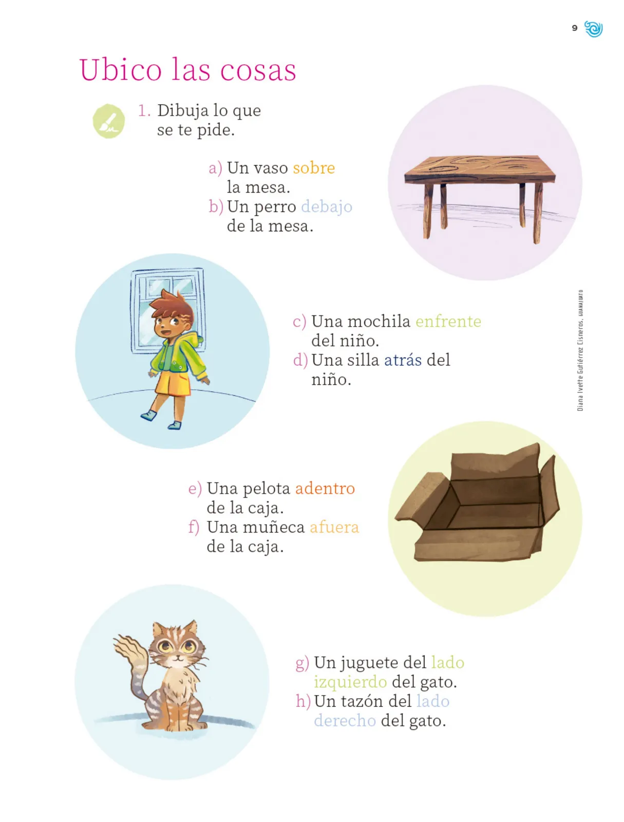 Página 10 de Múltiples lenguajes. Trazos y números. Libro de Educación Primaria Grado 1° Ciclo Escolar 2025 - 2026