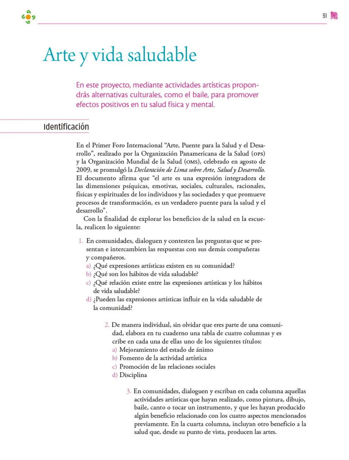 Miniatura página 92 de Colección Ximhai. Nuestro libro de proyectos.   Libro de Educación Secundaria Grado 1°  Ciclo Escolar 2025 - 2026