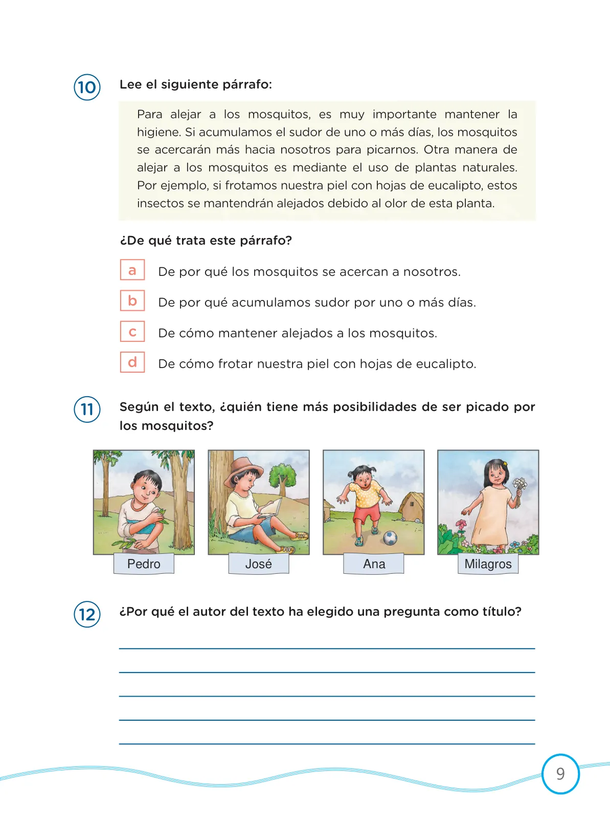 Miniatura página 9 de Kit de evaluación Salida Demostrando lo que aprendimos : Comunicación, tercer trimestre, ﻿Cuarto grado - Primaria · 2019