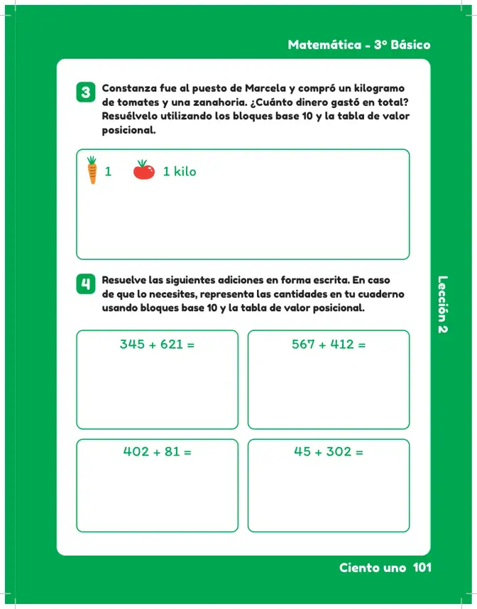 Página 103 de Sumo Primero – Tercero Básico | Texto del Estudiante MINEDUC – Descargar PDF · 2024