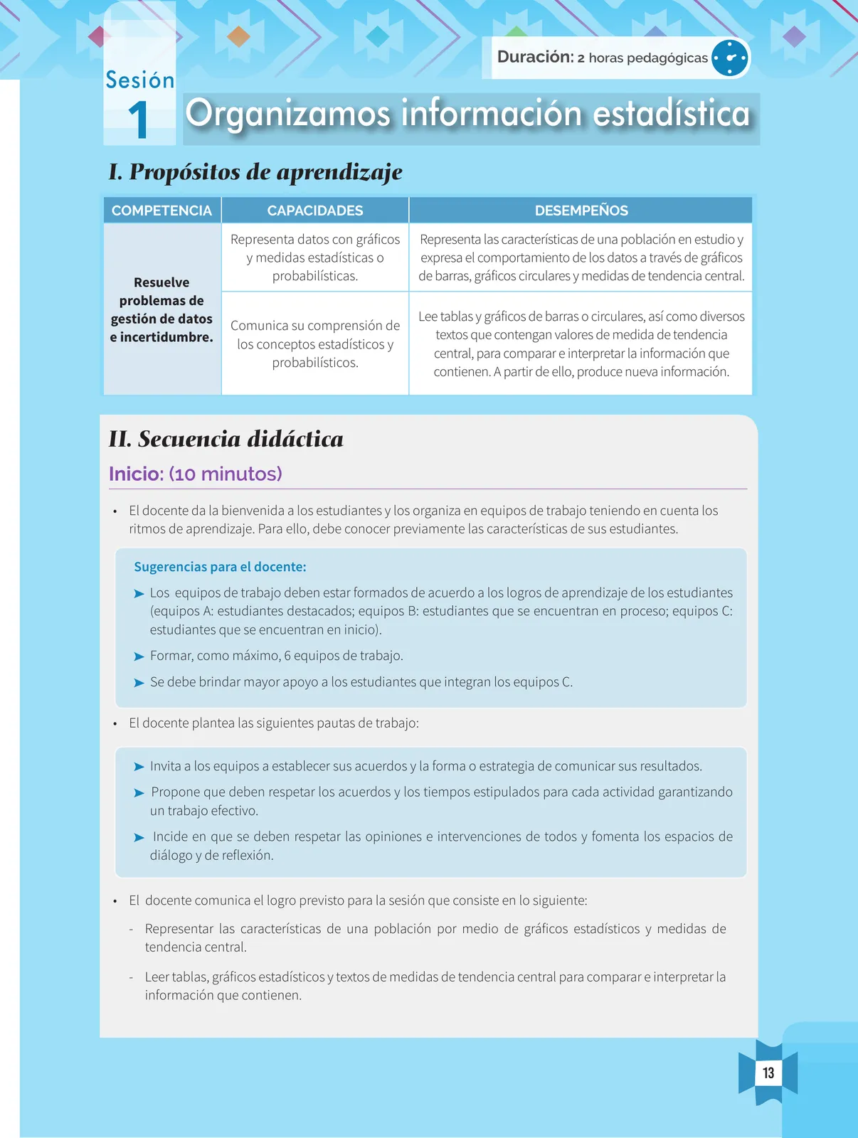 Miniatura página 15 de Resolvamos problemas 1 : manual para el docente 2018 · 2018