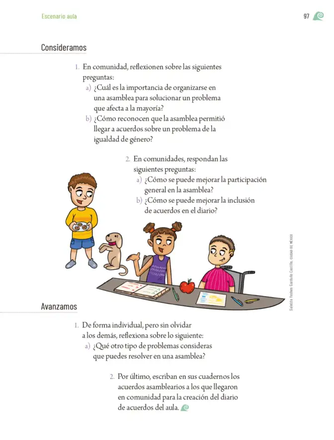 Página 100 de Proyectos de Aula. Libro de Educación Primaria Grado 6° Ciclo Escolar 2025 - 2026