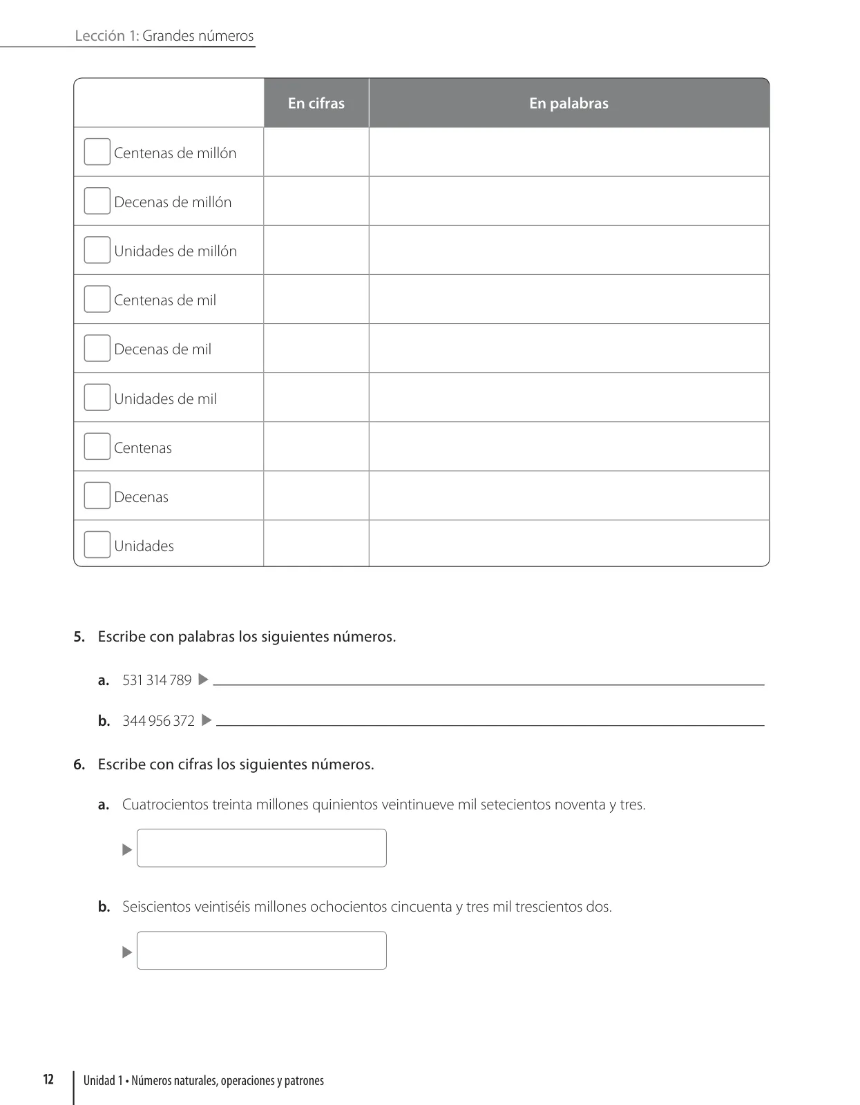 Página 14 de Matemática – Quinto Básico | Texto del Estudiante MINEDUC – Descargar PDF · 2024