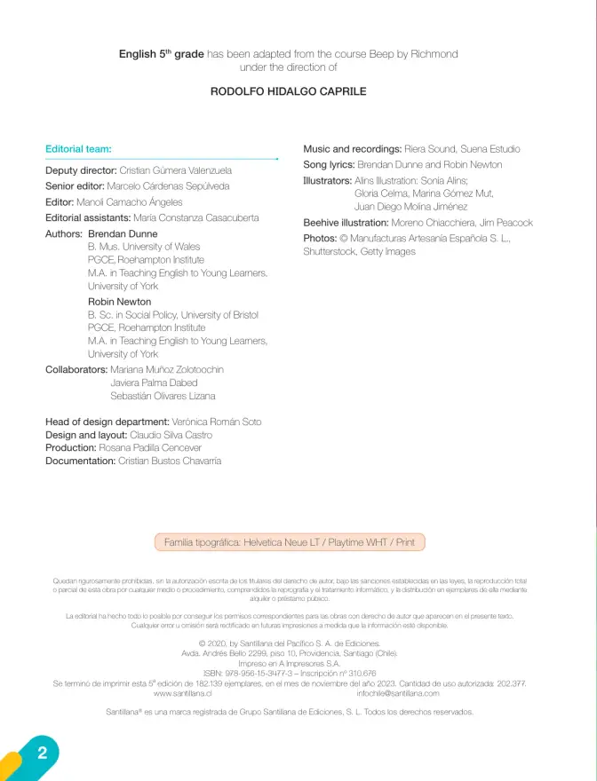 Página 4 de Inglés – Quinto Básico | Texto del Estudiante MINEDUC – Descargar PDF · 2023