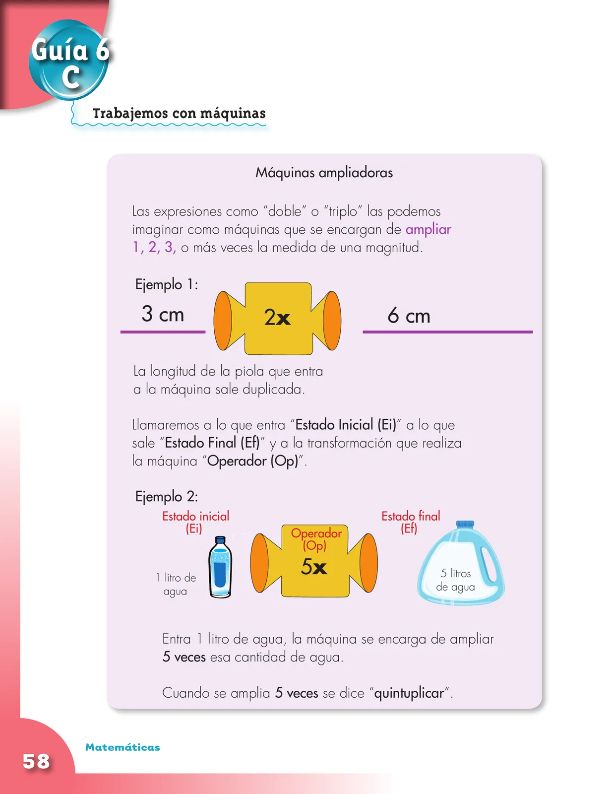 Miniatura página 58 de Matematica 3° · Cartilla 01