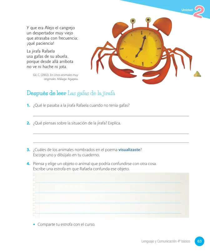 Página 177 de Lenguaje y Comunicación – Cuarto Básico | Texto del Estudiante MINEDUC – Descargar PDF · 2024