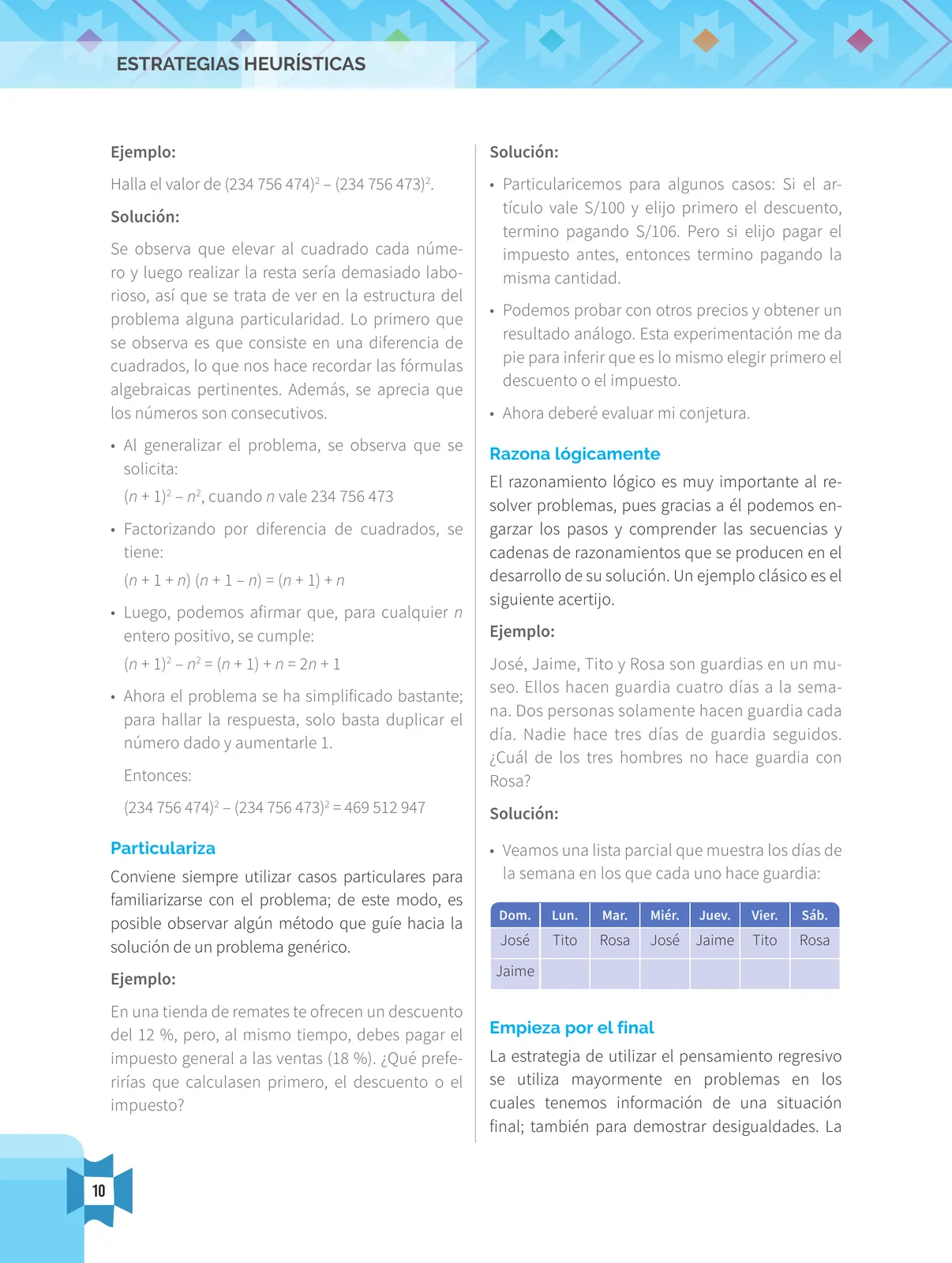 Página 12 de Resolvamos problemas 1 : manual para el docente 2018 · 2018