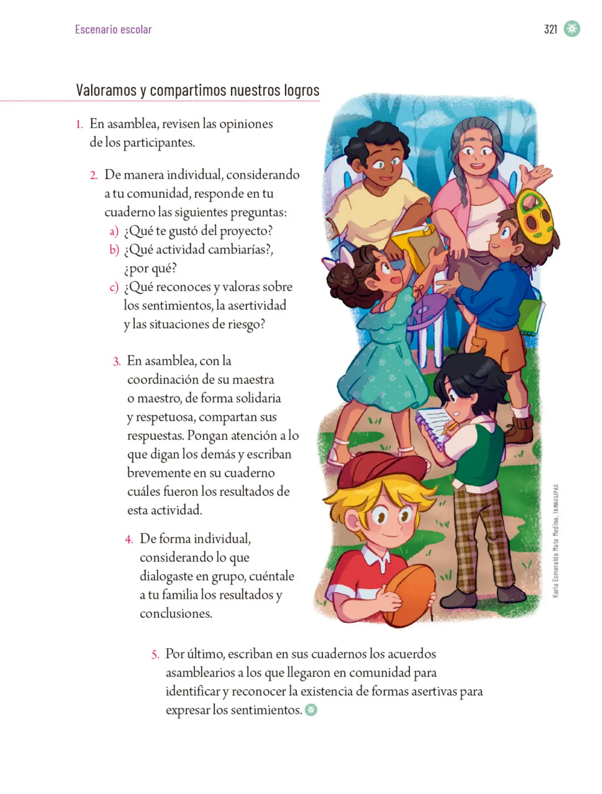 Página 324 de Proyectos Escolares. Libro de Educación Primaria Grado 5° Ciclo Escolar 2025 - 2026