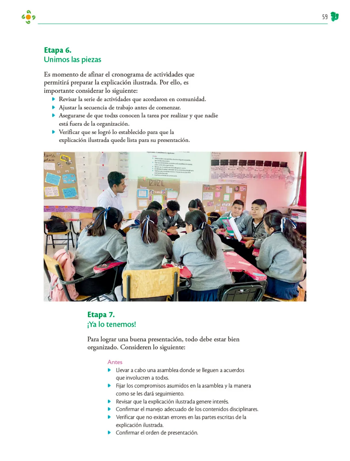Miniatura página 60 de Colección Ximhai. Nuestro libro de Proyectos. Tomo I.   Libro de Educación Telesecundaria Grado 1°  Ciclo Escolar 2025 - 2026