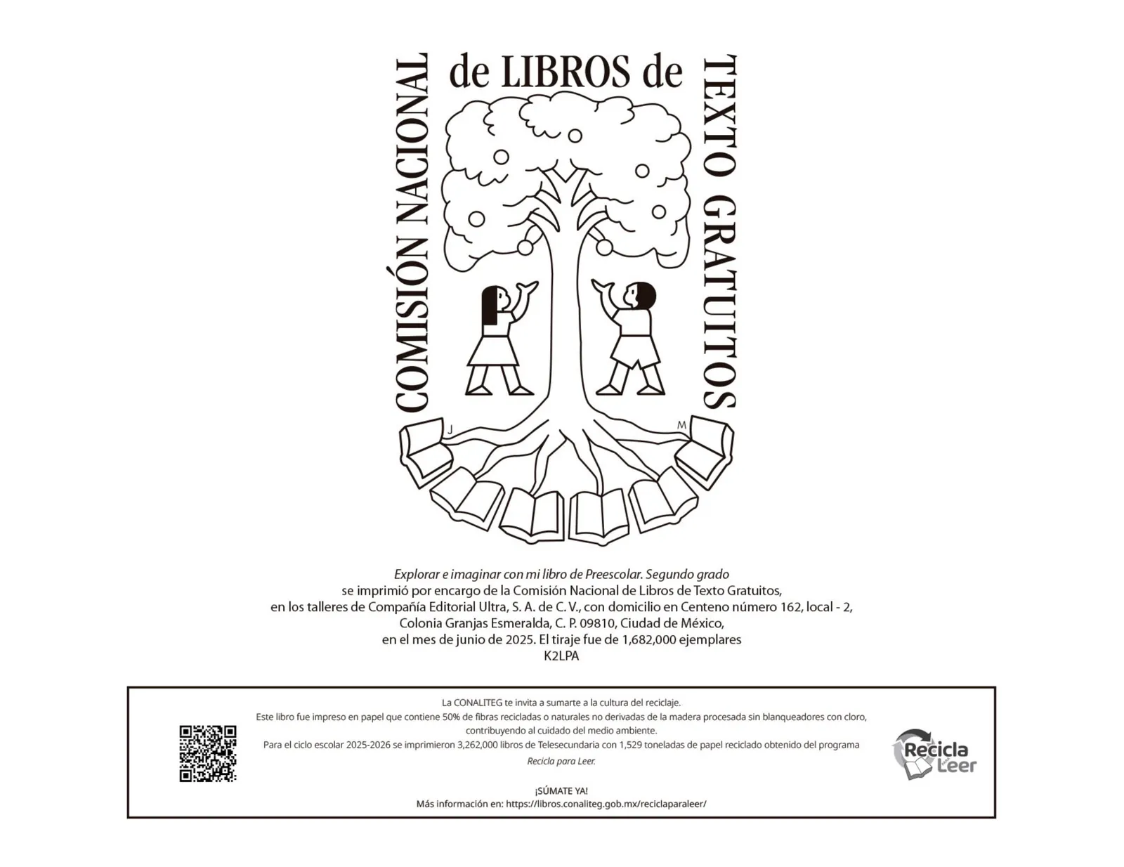 Página 50 de Explorar e imaginar con mi libro de Preescolar.   Libro de Educación Preescolar Grado 2°  Ciclo Escolar 2025 - 2026