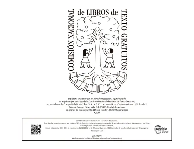 Página 50 de Explorar e imaginar con mi libro de Preescolar. Libro de Educación Preescolar Grado 2° Ciclo Escolar 2025 - 2026