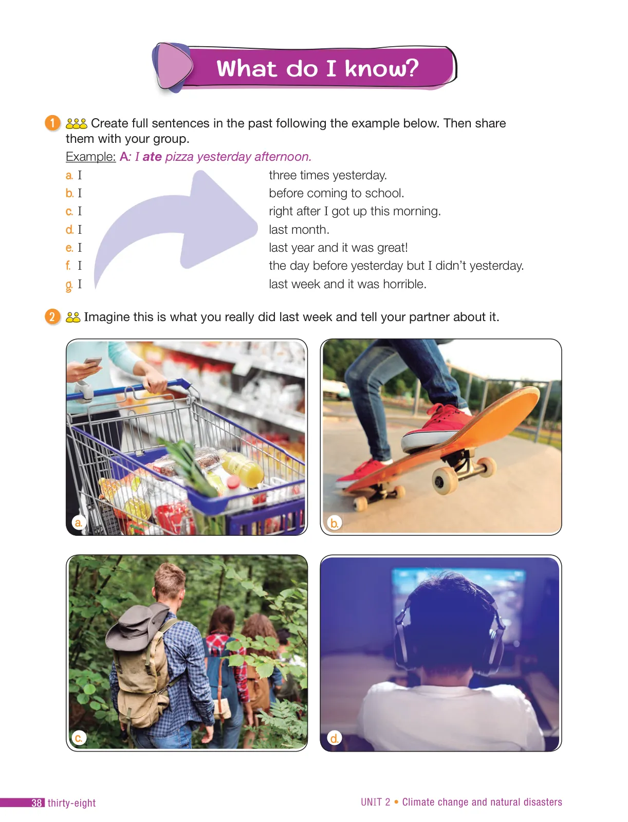 Miniatura página 40 de Inglés – Séptimo Básico | Student’s Book MINEDUC – Descargar PDF · 2024