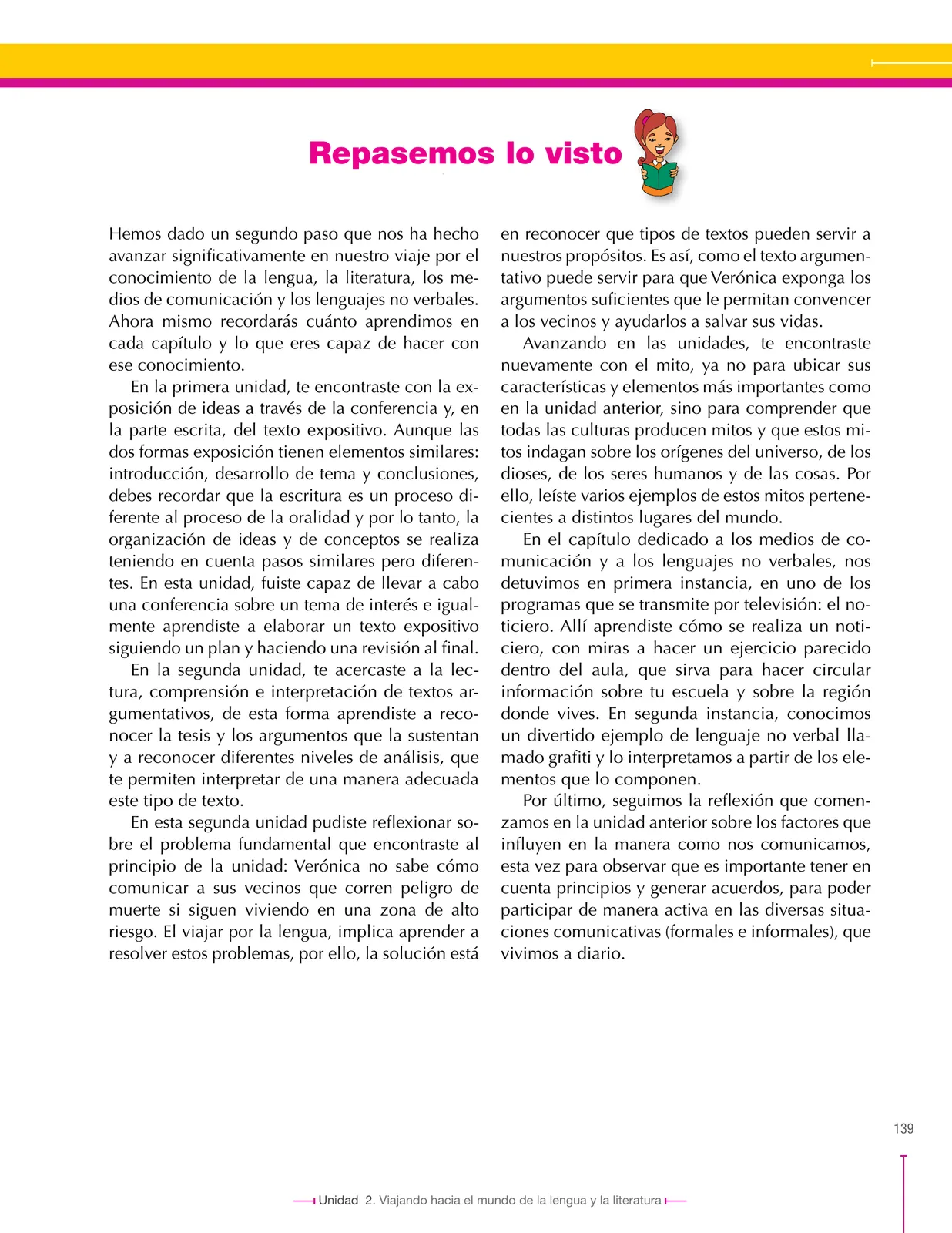 Página 139 de Lenguaje 7° · Secundaria Activa