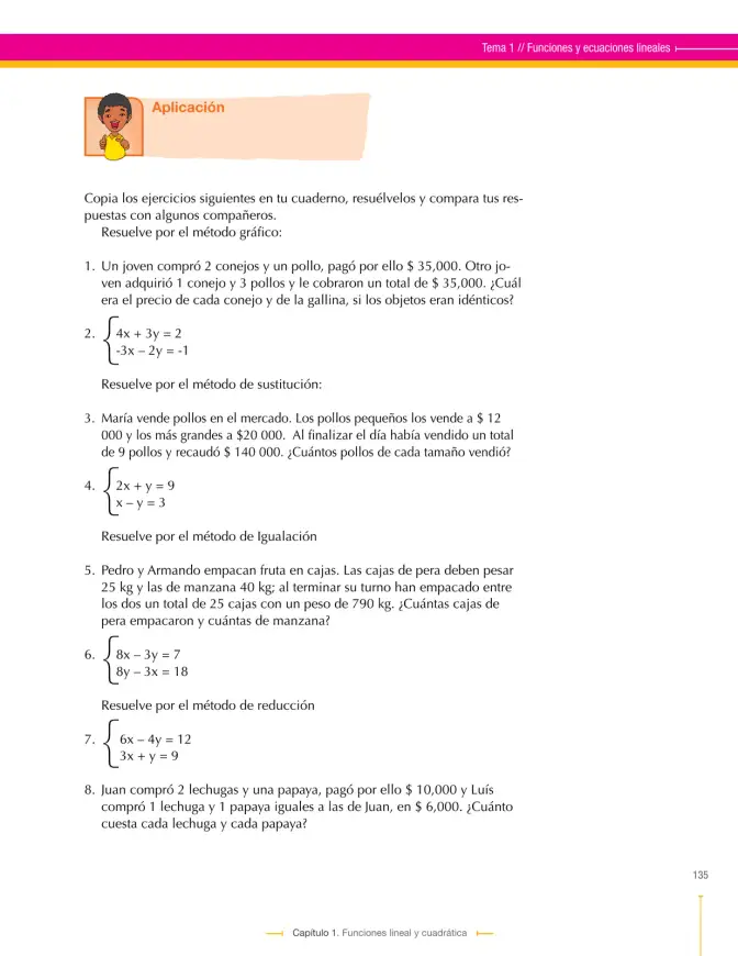 Página 135 de Matematica 9° · Secundaria Activa