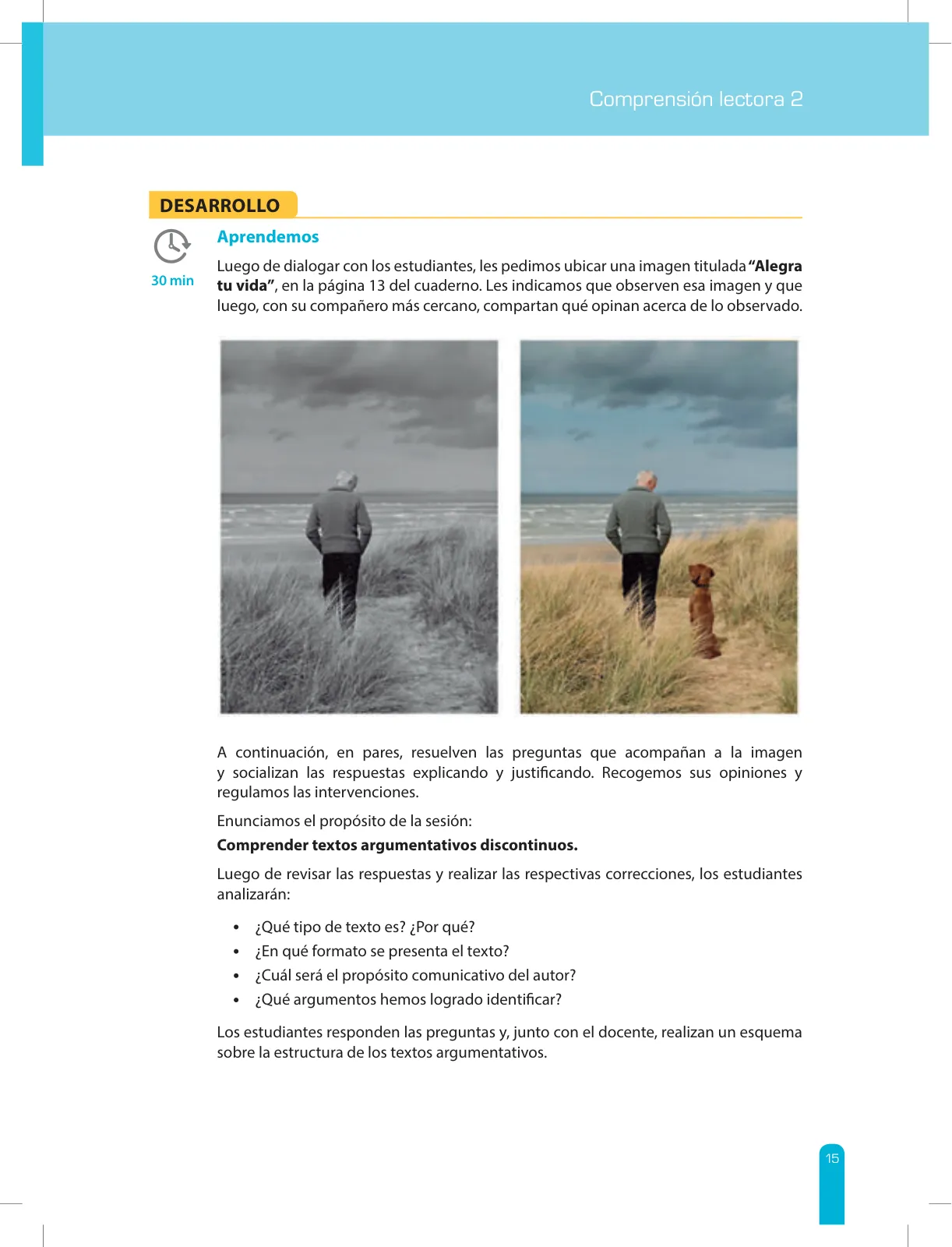 Página 17 de Comprensión lectora 2 : manual para el docente de segundo grado de Secundaria · 2017