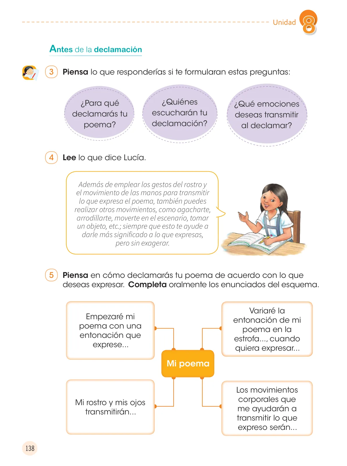 Página 140 de Comunicación 4 : cuaderno de trabajo para cuarto grado de Educación Primaria 2019 · 2019