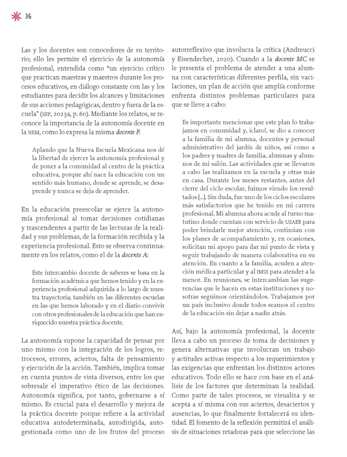 Miniatura página 37 de Un libro sin recetas para la maestra y el maestro. Fase 2  Libro de Educación Preescolar Grado 1°, 2°, 3°  Ciclo Escolar 2025 - 2026