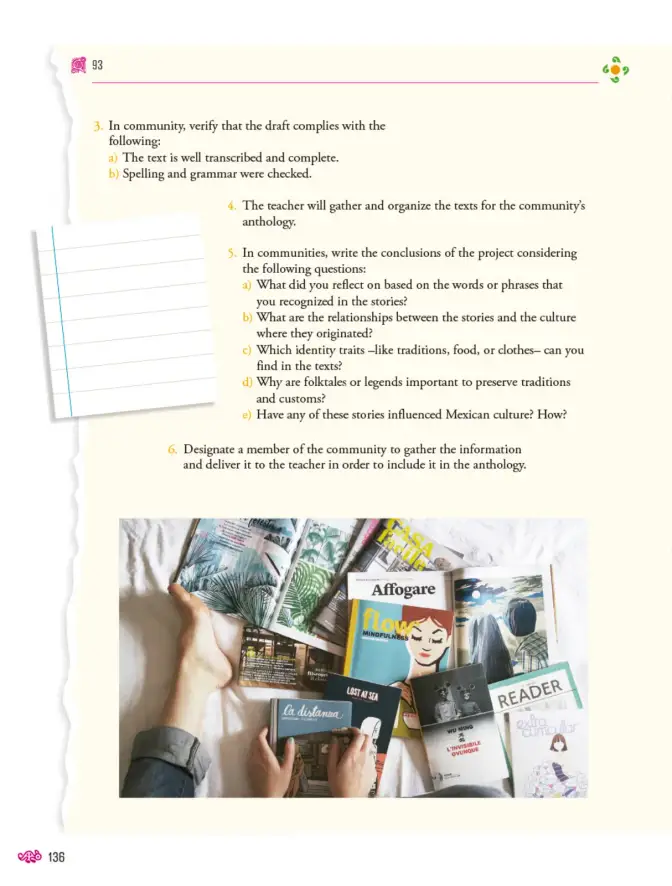 Página 137 de Uérakua anapu uantakua. Projects and Readings. Libro de Educación Secundaria Grado 2° Ciclo Escolar 2025 - 2026