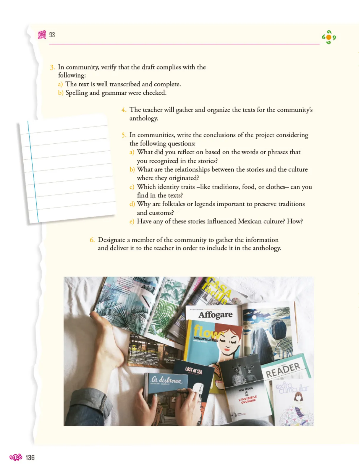 Miniatura página 137 de Uérakua anapu uantakua. Projects and Readings.  Libro de Educación Secundaria Grado 2°  Ciclo Escolar 2025 - 2026