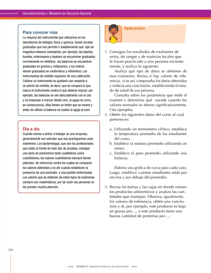 Página 208 de Ciencias Naturales 9° · Secundaria Activa