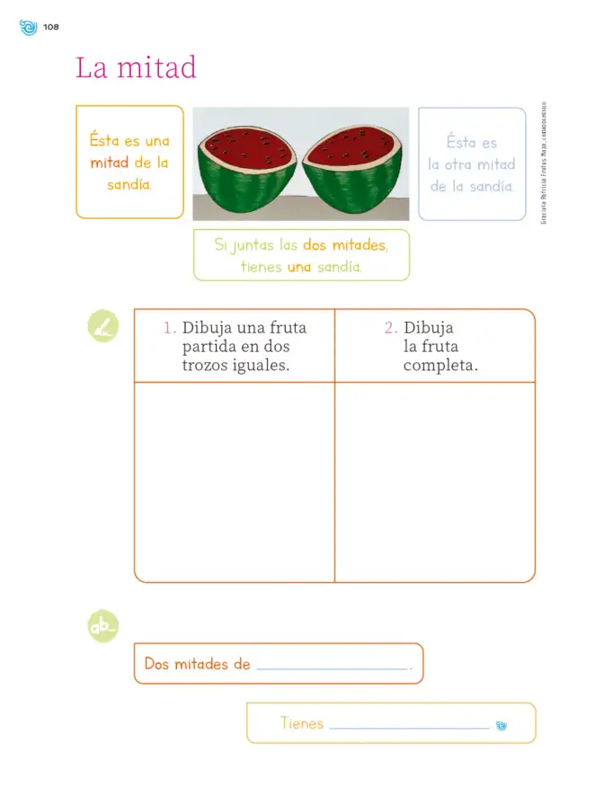 Página 109 de Múltiples lenguajes. Trazos y números. Libro de Educación Primaria Grado 1° Ciclo Escolar 2025 - 2026