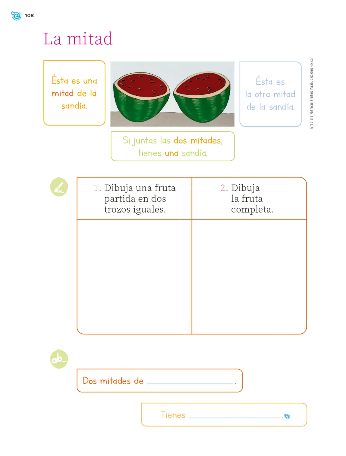 Miniatura página 109 de Múltiples lenguajes. Trazos y números.   Libro de Educación Primaria Grado 1°  Ciclo Escolar 2025 - 2026