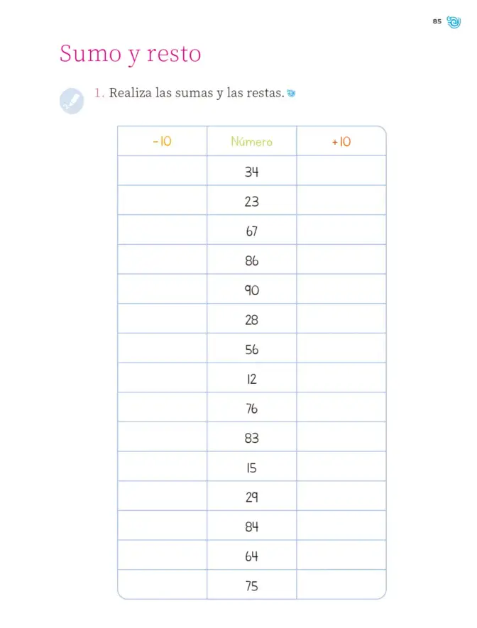 Página 86 de Múltiples lenguajes. Trazos y números. Libro de Educación Primaria Grado 1° Ciclo Escolar 2025 - 2026
