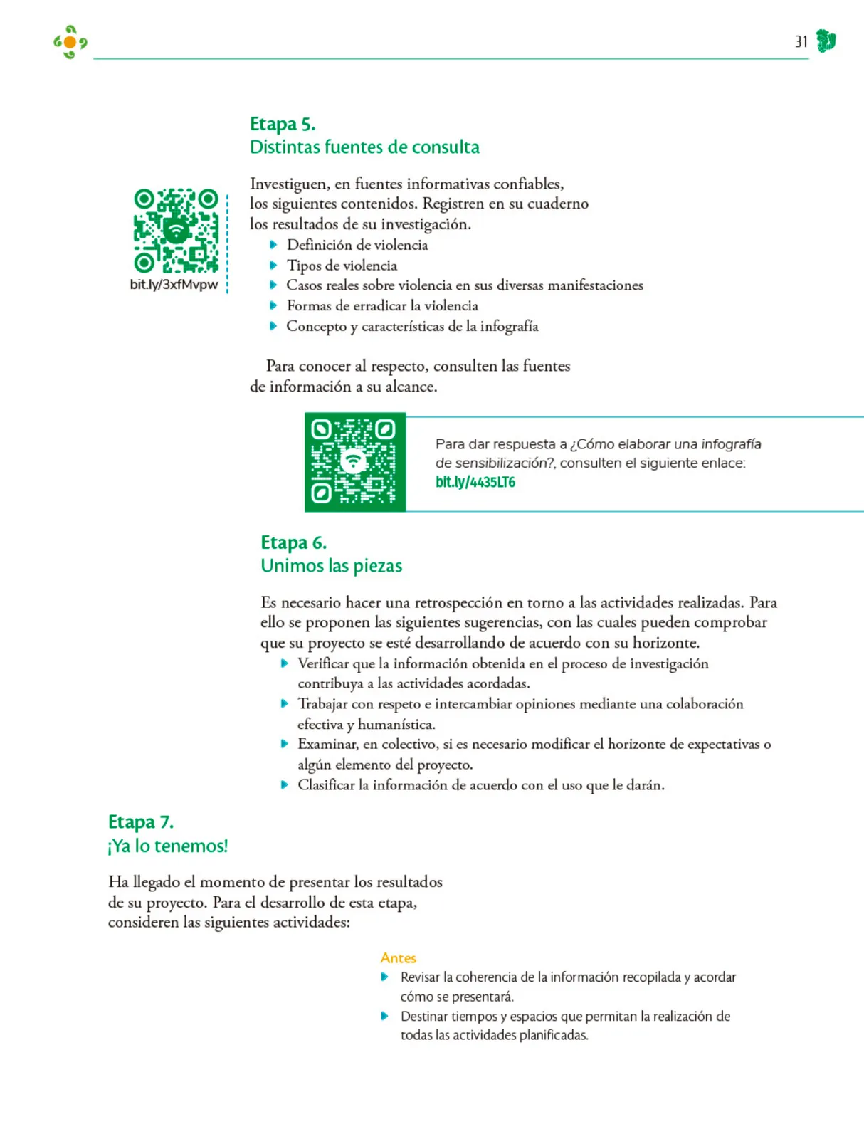 Miniatura página 32 de Colección Sk´asolil. Nuestro libro de Proyectos.  Tomo III.  Libro de Educación Telesecundaria Grado 2°  Ciclo Escolar 2025 - 2026