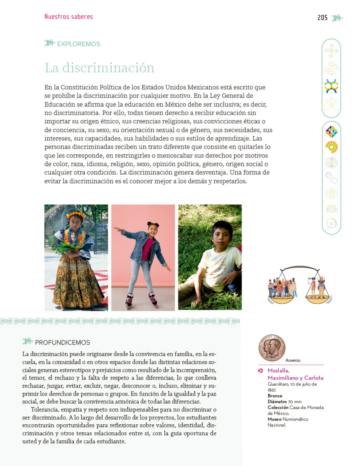 Miniatura página 206 de Nuestros saberes: Libro para alumnos, maestros y familia.   Libro de Educación Primaria Grado 5°  Ciclo Escolar 2025 - 2026