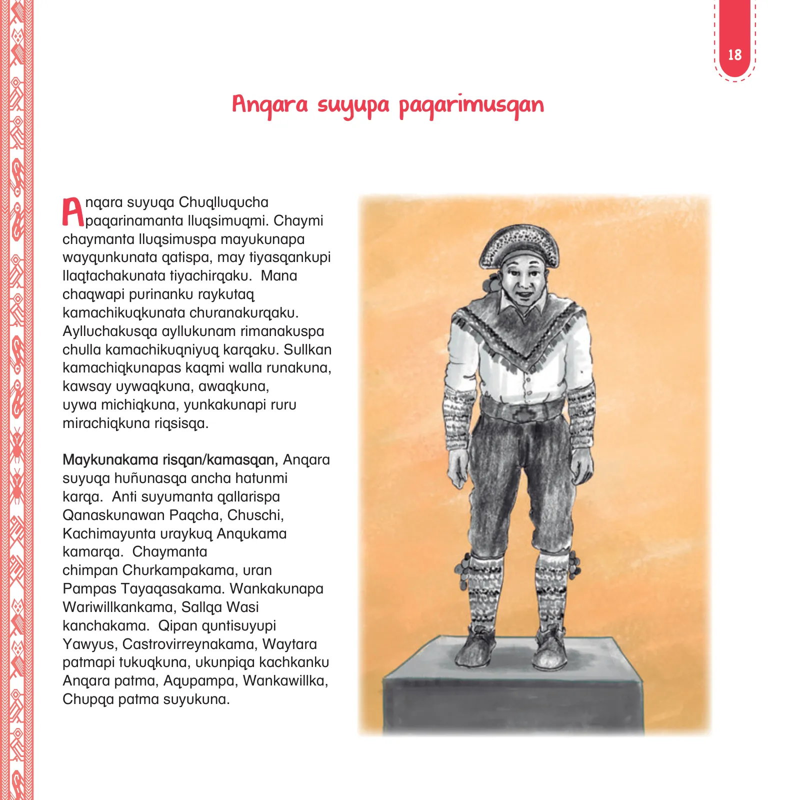 Página 20 de Anqarakunapa kawsakuyninmanta. Literatura 2 - 4° Primaria - Quechua chanka · 2023