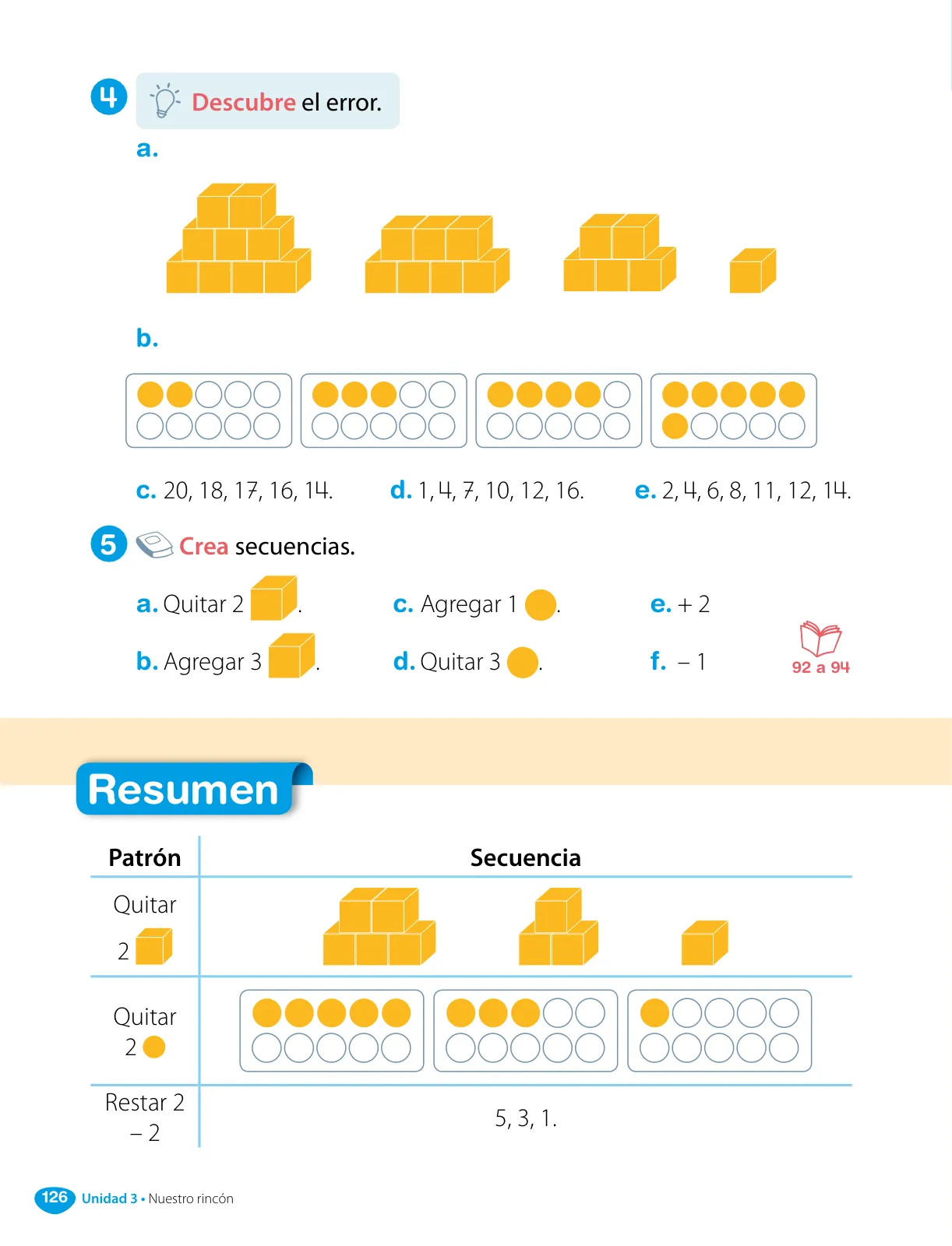 Miniatura página 128 de Matemática – Primero Básico | Texto del Estudiante MINEDUC – Descargar PDF · 2024