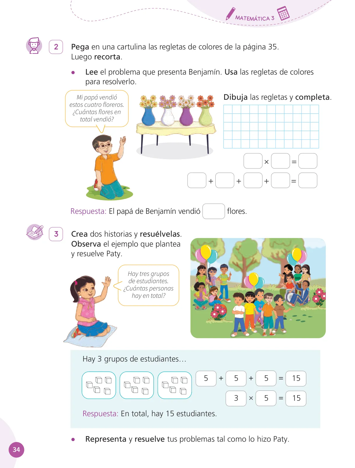 Miniatura página 36 de Cuadernillo de Matemática 3, tercer grado de Primaria · 2023