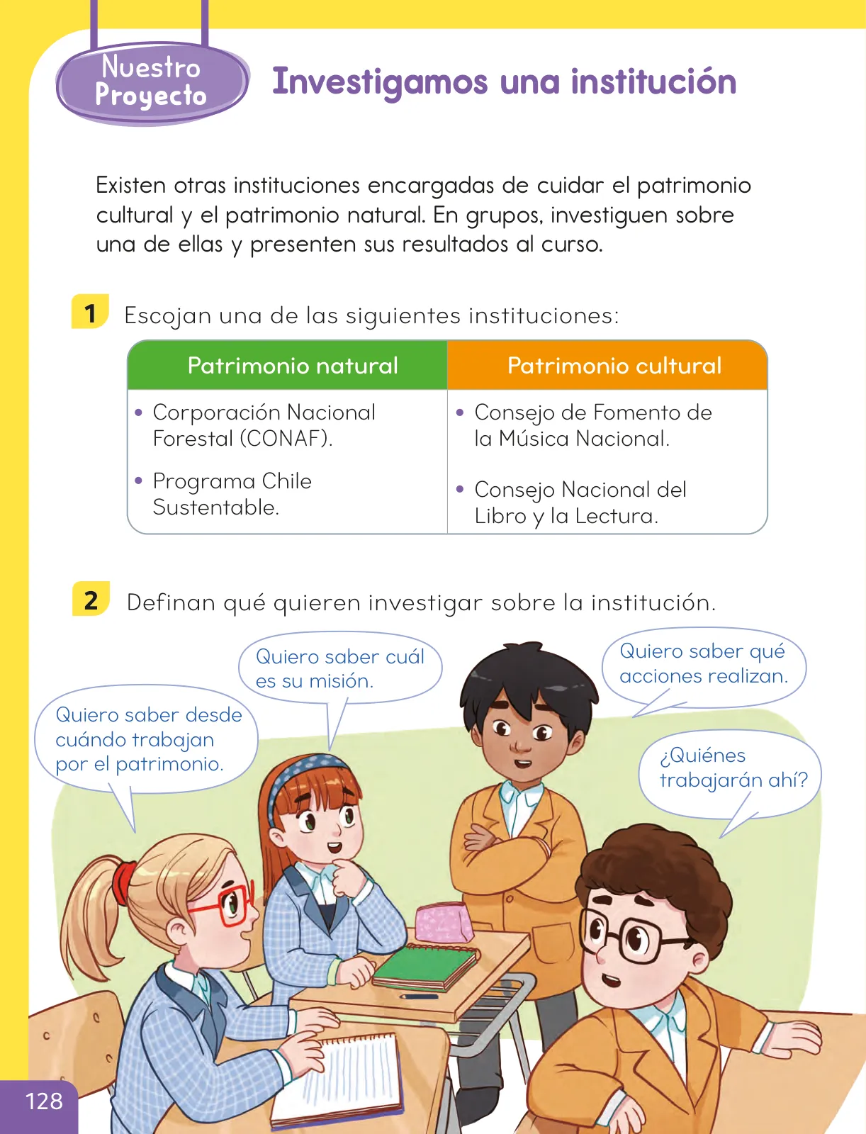 Página 130 de Historia, Geografía y Ciencias Sociales – Segundo Básico – Texto del Estudiante MINEDUC – Descargar PDF · 2024