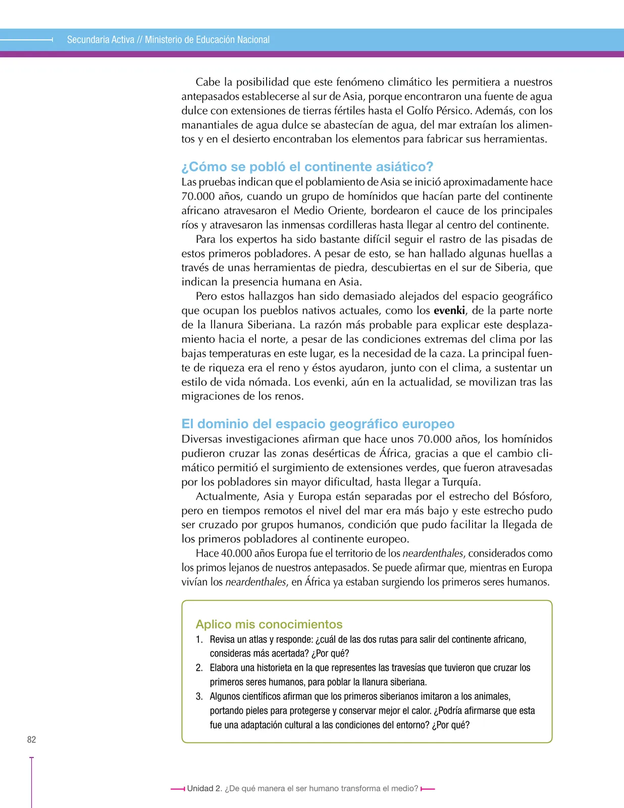 Página 82 de Ciencias Sociales 6° · Secundaria Activa